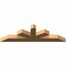 Ekena Millwork Saratoga Smooth Timber Gable Bracket, Western Red Cedar, 72"W x 21"H x 5 1/2"D x 5 1/2"F, 7/12 Pitch GBW072X21X0606SAR00SWR - alternate 3